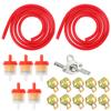 2pcs 1M Motorcycle Fuel Line Hose 5pcs Fuel Filter for Motorbike Scooter ATV Dirt Bike Petrol Pipe Fuel Gas Oil Tube 10pcs Clamp