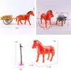 Funny Electric Horse Model Plastic horse-drawn vehicle  Children Early Learning Tool
