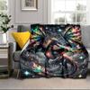 Blue Dragon Holding Stars Blanket Flannel Blanket Throw Blanket Sofa Cover Blanket Soft Premium Blanket Picnic Blanket Tv Blanket Gifts