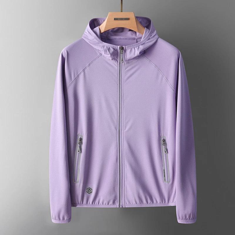 Summer UV Protection Hoodie Unisex Breathable Ice Silk Outdoor Sports Couple's Beach Street Style Lightweight Jacket