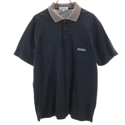 KENZO GOLF 90s Old Short Sleeve Made In Japan Polo Shirt 5 Dark Navy Men's Used