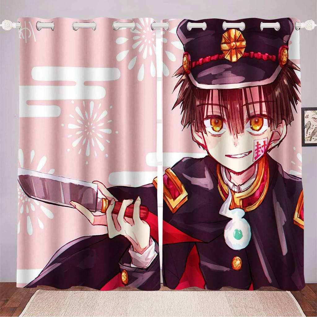 Hanako-kun Cerejeira Japonesa Home Decor Kitchen Living Room Bedroom Curtains For Blackout Curtains Christmas Gifts