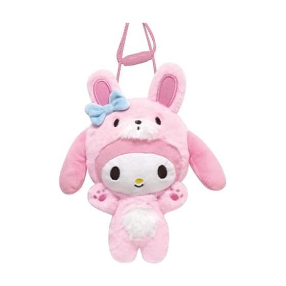 K Company Sanrio Characters (Banzai Series) Plush Neck Pouch My Melody (Rabbit) SAB-NNP-MM