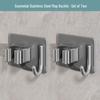 YOUQIN Adhesive Stainless Steel Mop & Broom Holder (2-Pack)