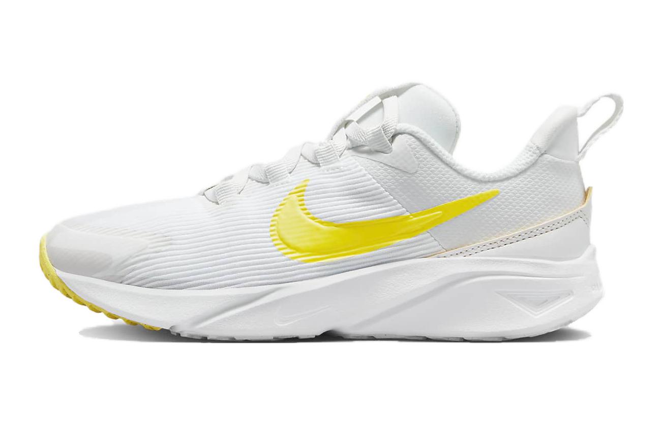 Nike Star Runner 4 PS  Summit White Opti Yellow  DX7614-101 28