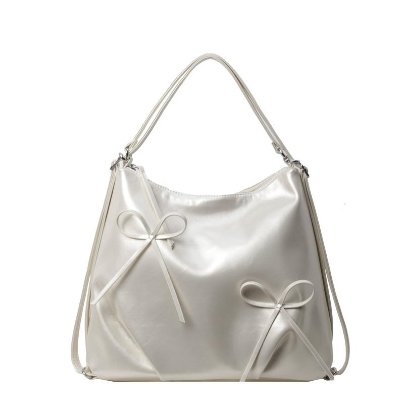 New Bow Backpack Bag Women's Fashion Tote Bag Casual Large Capacity Shoulder Backpack