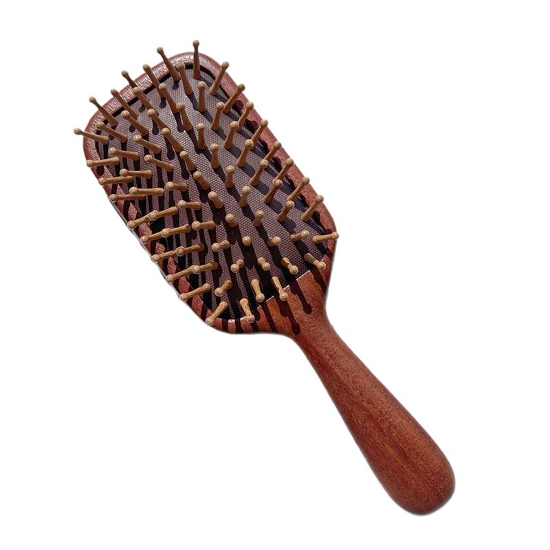 Large Square Airbag Massage Comb Portable Hairdressing Sandalwood Air Cushion Comb Professional Salon Hairdressing Comb