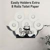 Decorative Wall Mounted Tissue Holder Large Capacity for Bathroom Kitchen