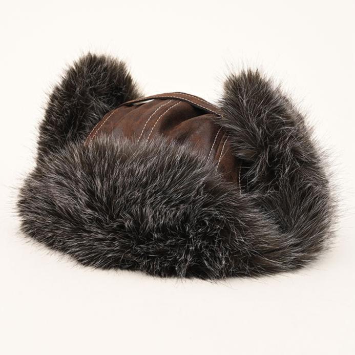Pilot Lei Feng Hat Women's Winter Thickened Ear Protector Hat Imitation Suede Mink Plush Hat
