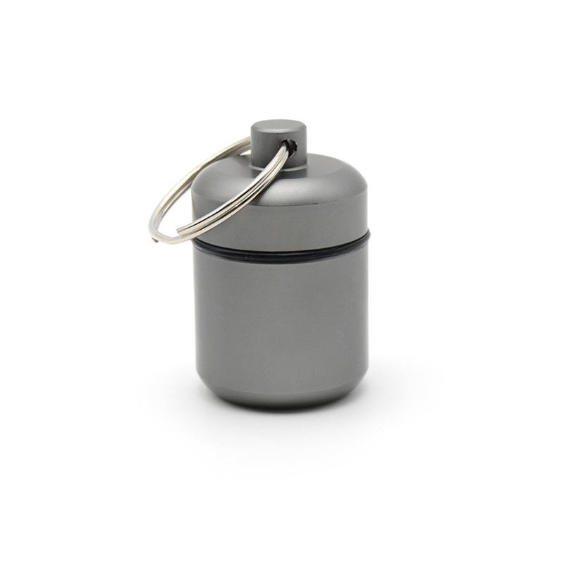 Aluminum Alloy Earplug Storage Box with Keychain