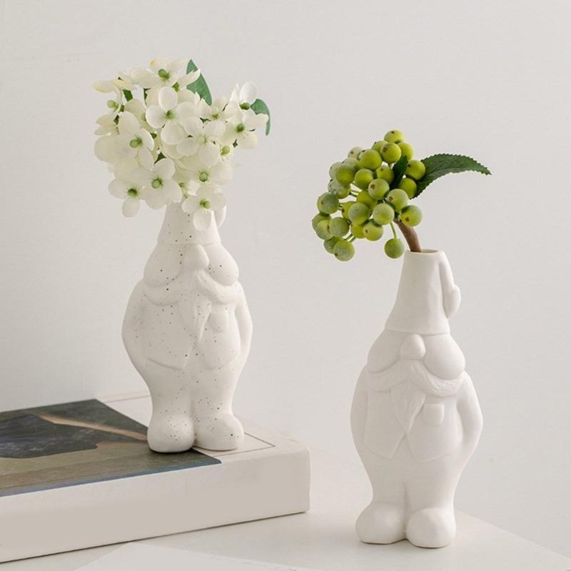 Vase Resin Molds Gnome Doll Silicone Mold Succulent Plant Flower Pots Mold Epoxy Resin Casting Mould Home Decorations