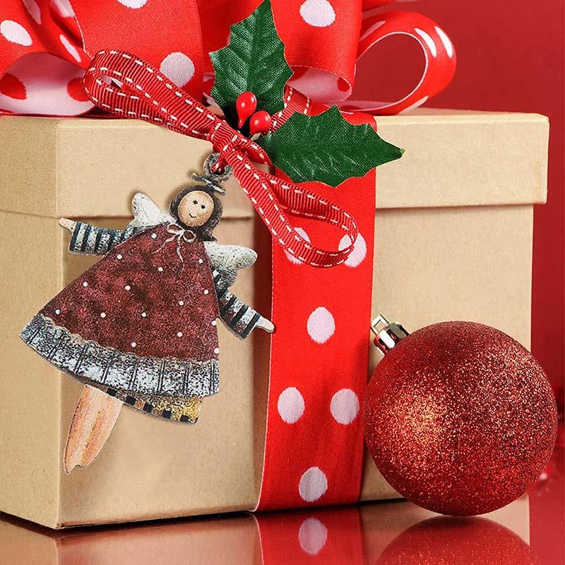 WTEMPO Christmas Dancing Angel Decor Doll Pendants Christmas Tree Hanging Ornaments Indoor & Outdoor Holiday Decoration Christmas Party Decoration