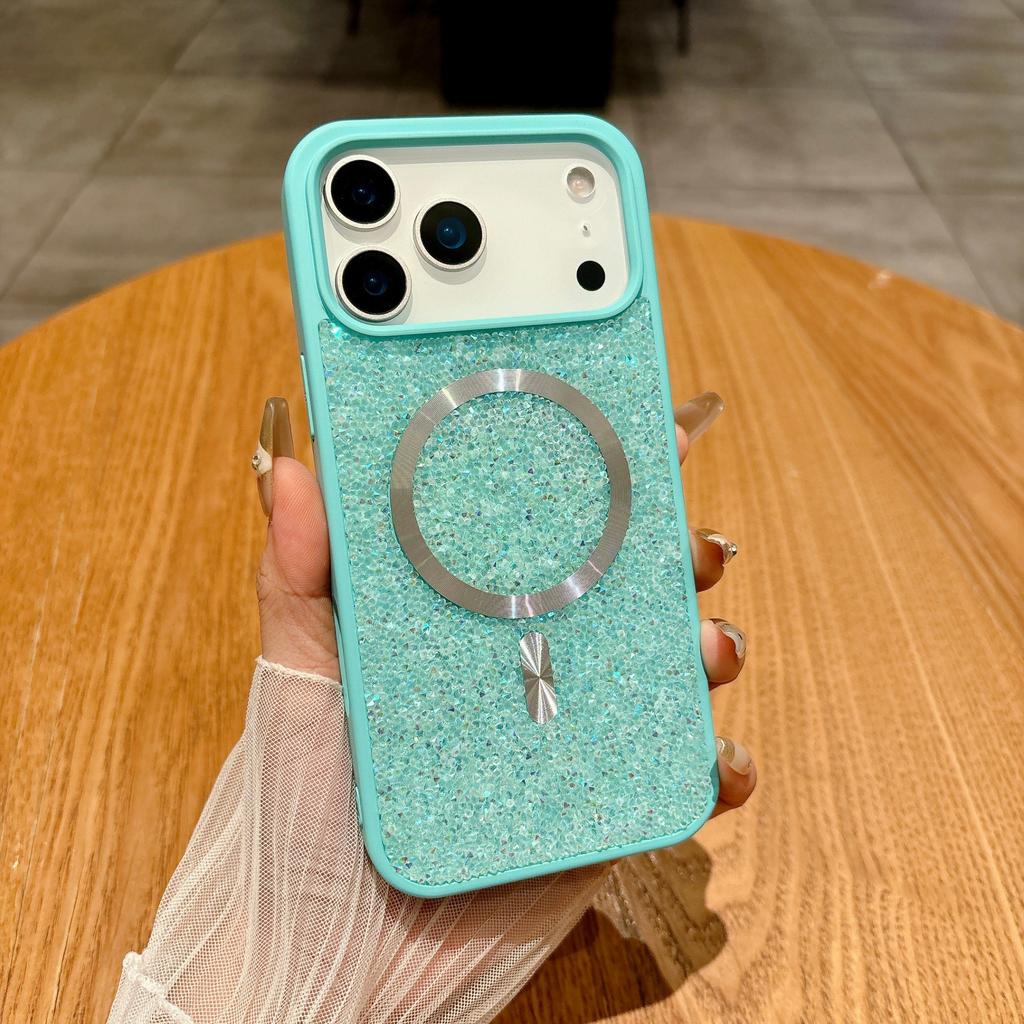 Applicable to iPhone11promax mobile phone case 11AIR full diamond 11 skin feeling luxury s11 flash diamond magnetic case s11