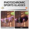 SCVCN UV400 Photochromic Cycling Glasss Sports Running Sunglasses Men Outdoor Drving Bicycle Goggles MTB Eyewear 1 Lens 7