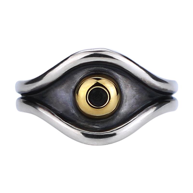 Vintage Augenöffnungsring für Männer und Frauen, Stilvolles und personalisiertes Punk-Stil Handgefertigtes Geschenk