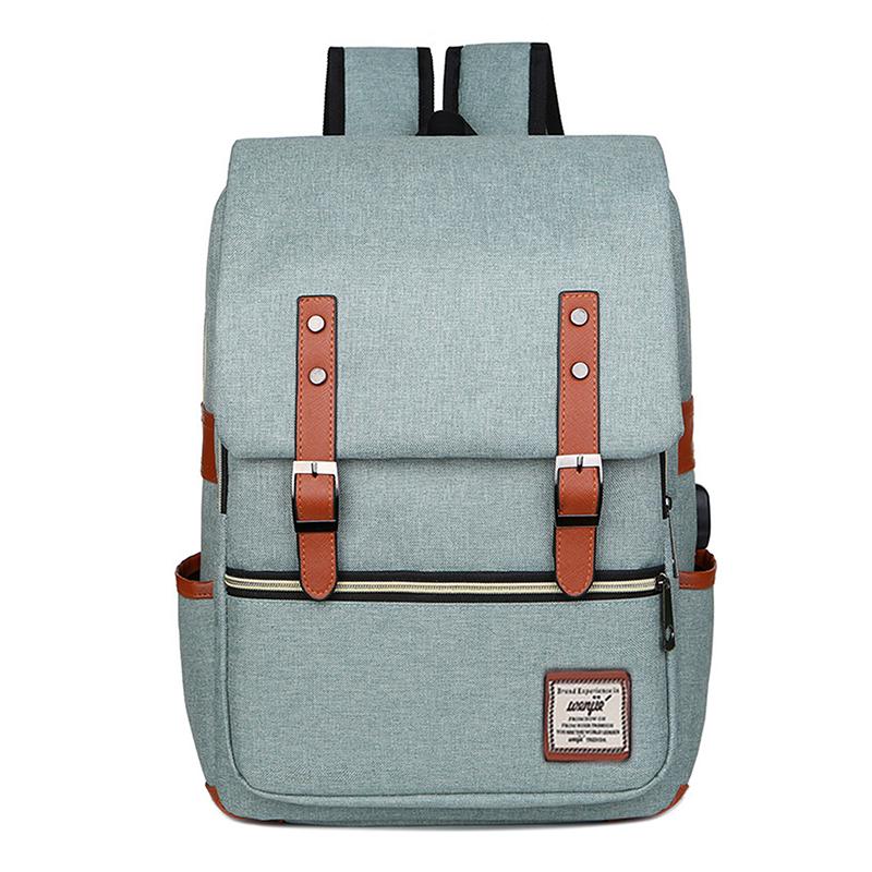 Original Computer Backpack Retro Preppy Style Oxford Outdoor Canvas Bags Japan Style Hip-Hop Bag With USB Charging
