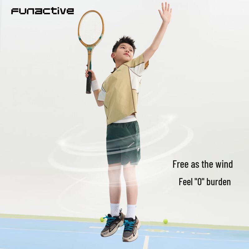 FUN ACTIVE Boys' Lightweight Breathable Sports Cargo Shorts