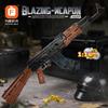 1423pcs AK-47 Model Gun Building Blocks MOC 1:1 Scale Automatic Rapid Fire Feature Removable Magazine Trigger Lock Function