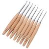 Premium Wooden Handle Crochet Hook - Handmade Knitting Tool for Sweaters and Thick Yarn