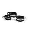10Pcs/Lot 6MM-55MM 304 Stainless Steel Rubber Lined P Clips Cable Mounting Hose Pipe Clamp Mikalor