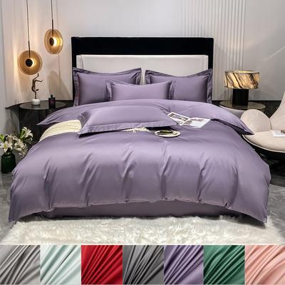 100% Egyptian Cotton Duvet Cover Luxury Solid Color Comforte Quilt Cover for Single Double Queen King Bed Soft Skin-friendly 1pc