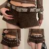 Cool Cowgirl Waist Chain Casual Belt Leopard Print Waist Ceinture Skinny Belt