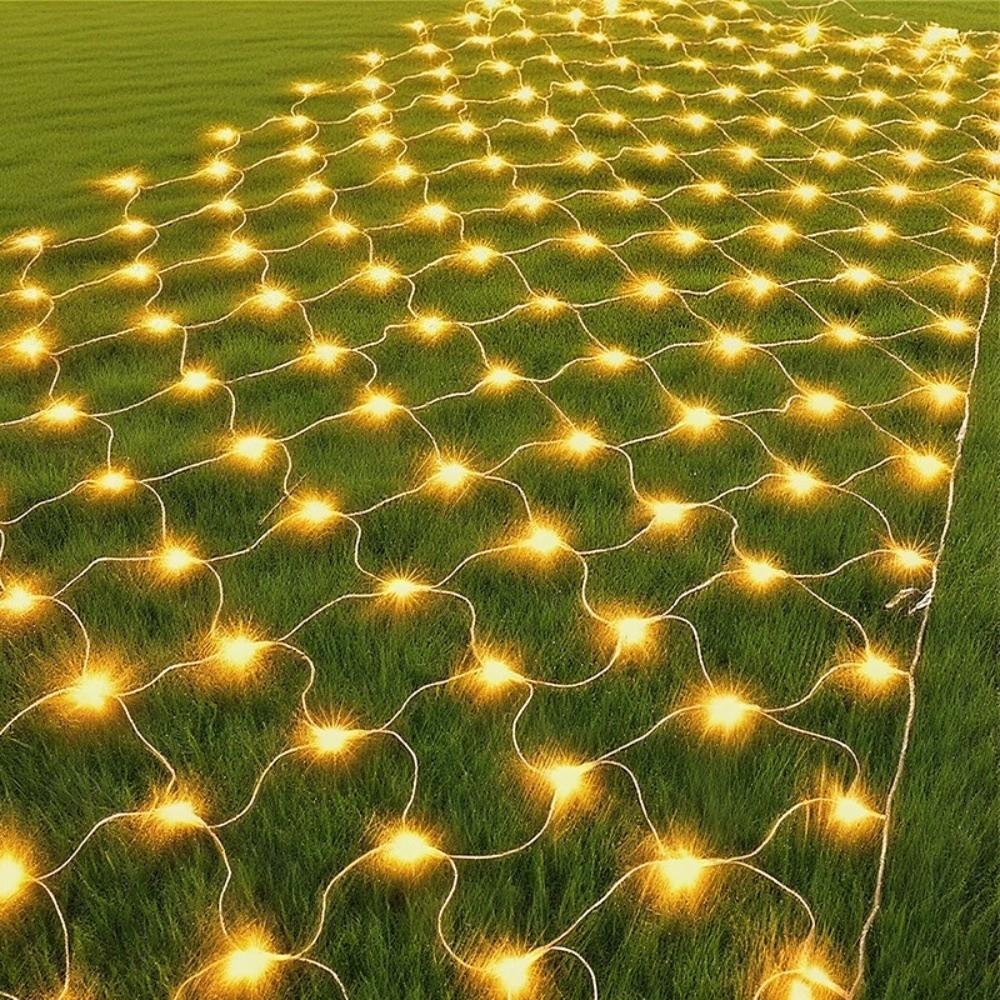 EU Plug LED Net Mesh String Light Waterproof Curtain Light  Christmas Decorations