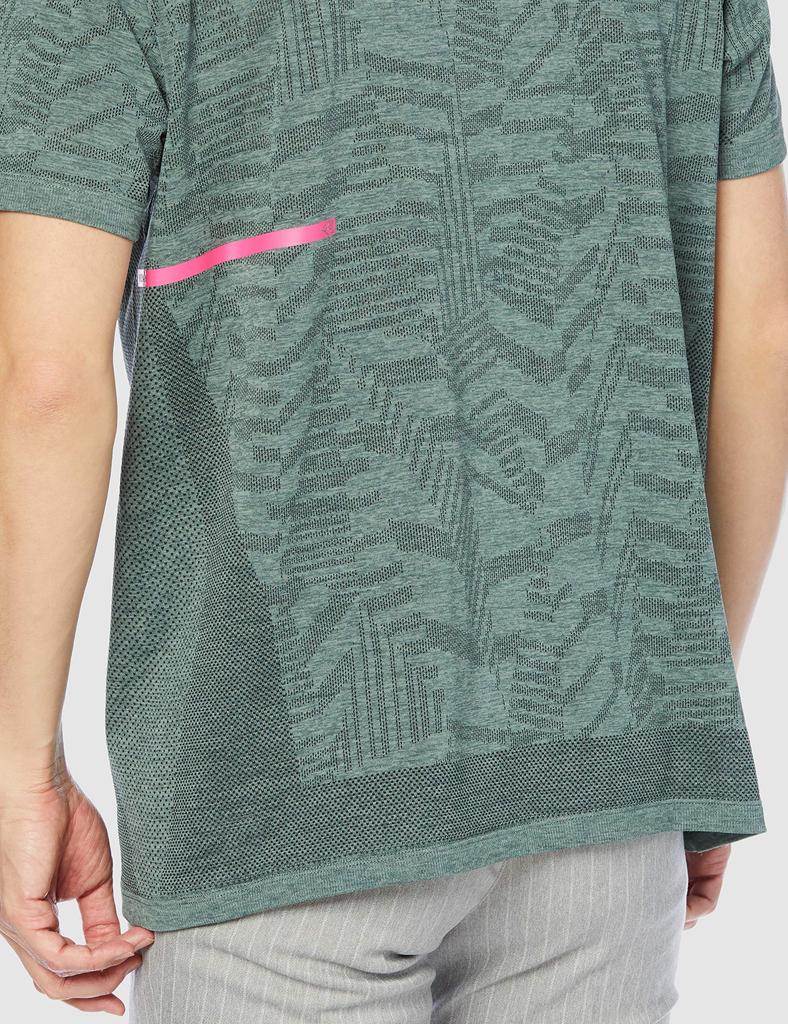 Golf Short Sleeve Mock Jacquard Midsummer 52MA1010 2XL [Mizuno] Wear, Shirt, Neck, Pattern, Breathable, Protection, Men's Khaki,
