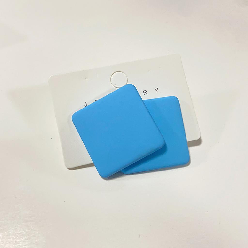 Statement Earrings for Women Unique Geometric Ear Studs Handmade Candy Color Acrylic Jewelry for Fashion Enthusiasts