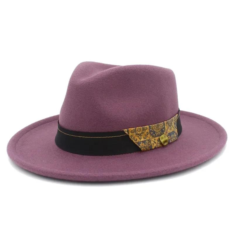 Autumn And Winter New British Style Wool Light Luxury Top Hat Women'S Fashion Ethnic Style Jazz Hat Men'S Retro Gentleman'S Hat