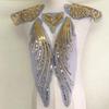 Gold & Silver Sequin Mesh Embroidered Fabric Patches: Set of 5 Floral Decorations for Dancewear & DIY Skirt Accessories