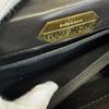 Givenchy Handbag with Logo Button and Top Handle Leather Handbag Black Leather Women Used