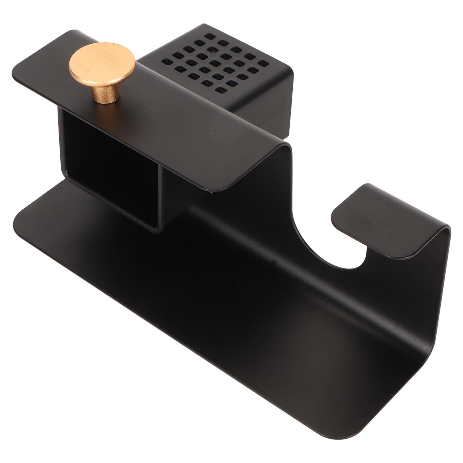 

Hair Dryer Holder Punching Wall Mounted Space Saving Hair Dryer Rack with Storage Cup
