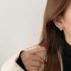 Korean Style Christmas Tree Earrings for Women - New Year Theme, High-End Niche Silver Studs
