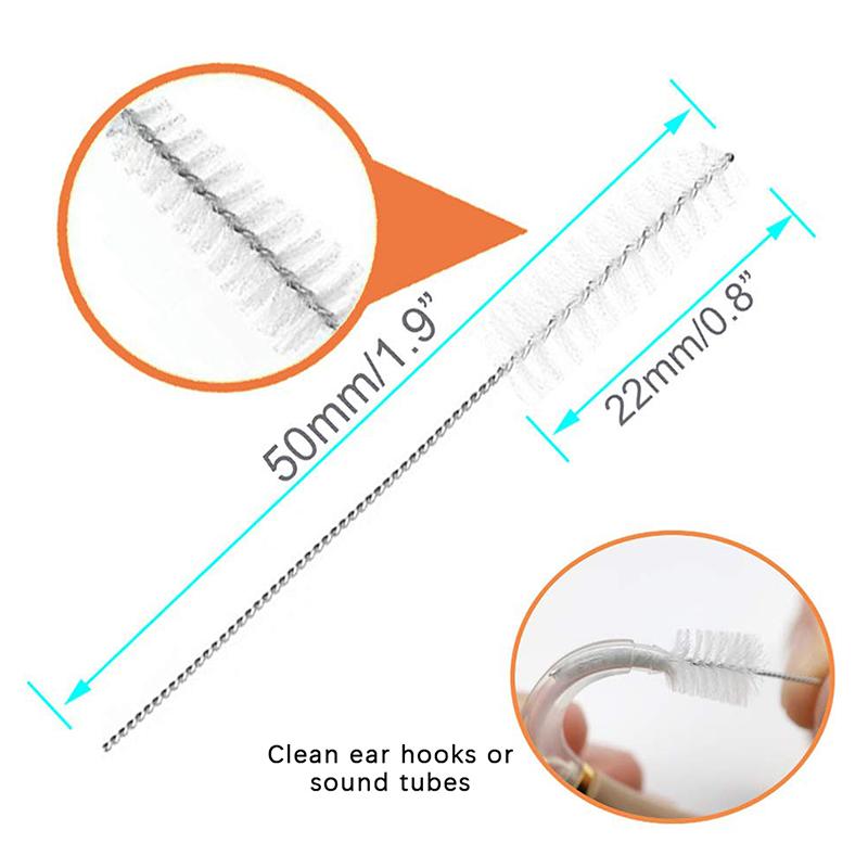 13Pcs Hearing Aid Cleaning Kit Ventilation Rods Screwdrivers Brush Vent Cleaner Triple Magnifying Glass Earphones Cleaning Brush