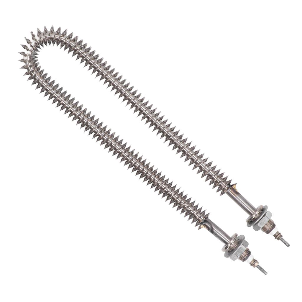 Finned Heating Tube Stainless Steel U Shape Fast Heating Up High Thermal Efficiency Finned Electric Heat Tube 220V