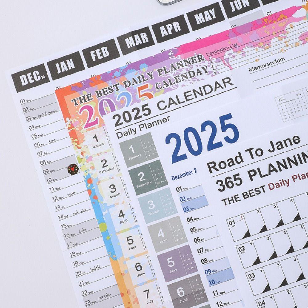 Agenda Schedule 2025 Wall Calendar Planner Organizing Planning Plan Check List Sheet Student
