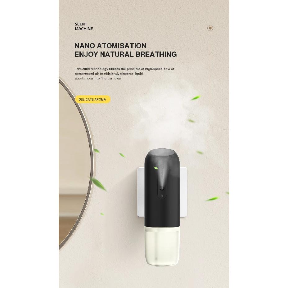 TEABLUM 100m³ Smart Automatic Air Freshener Plug in Diffuser Hotel Scent Diffuser for Home and Toilet 150ml Fragrance Diffuser