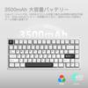 WOBKEY Rainy 75 Keystroke Mechanical Keyboard with OS Hot Swap and VIA Customizable Gasket Aluminum RGB Backlight Series Silver Keyboard Rain-like