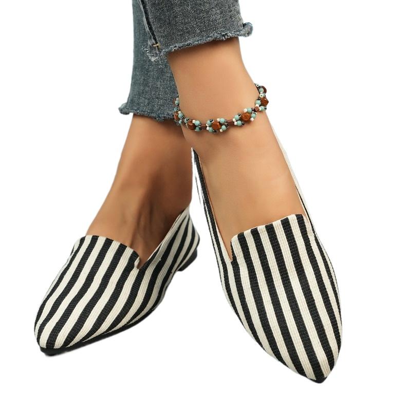 

Мода 2025 Женская обувь Неглубокие Женские Балетки Модное Сочетание Цветов Повседневные Новые Большого Размера Легкая Мягкая Подошва Удобные Балетки Низкий Каблук 36