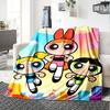 1pc Powerpuff2 Blanket, Gift, for Men and Women, Soft Blanket, Good for Sofa Bed Couch Travel, Lightweight Flannel Blanket