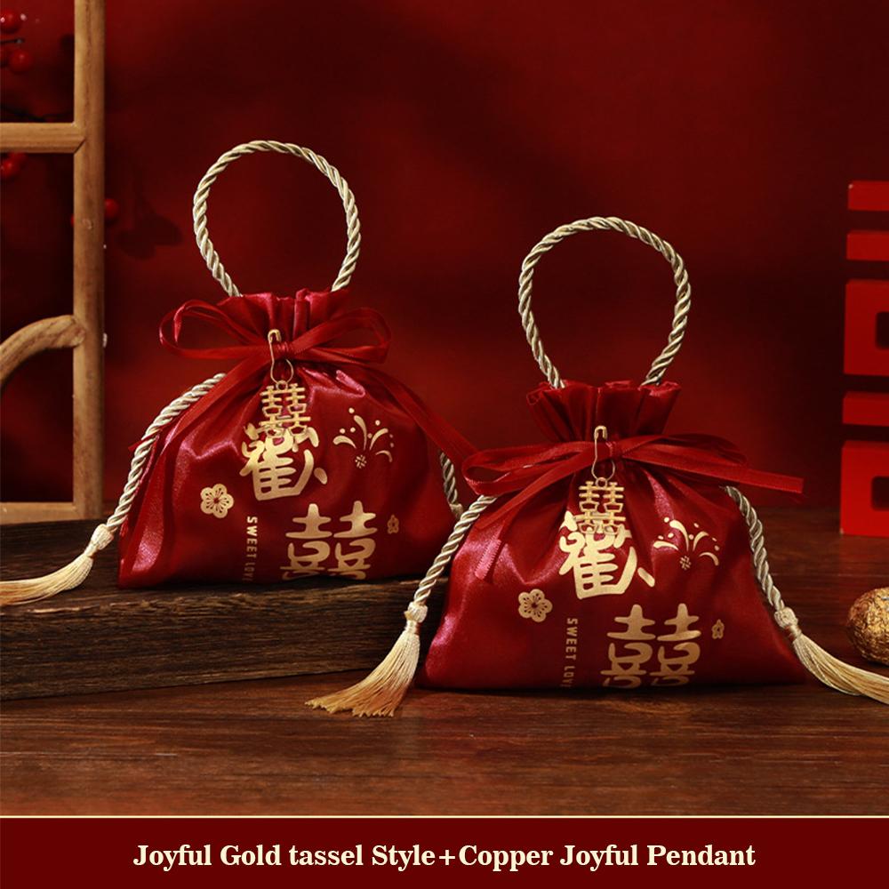 1PCS Luxury Packing Drawstring Velvet Pouch Silk Gift Bag For Jewelry Wedding Candy Boxes With Pearl String Decor Favors Bags