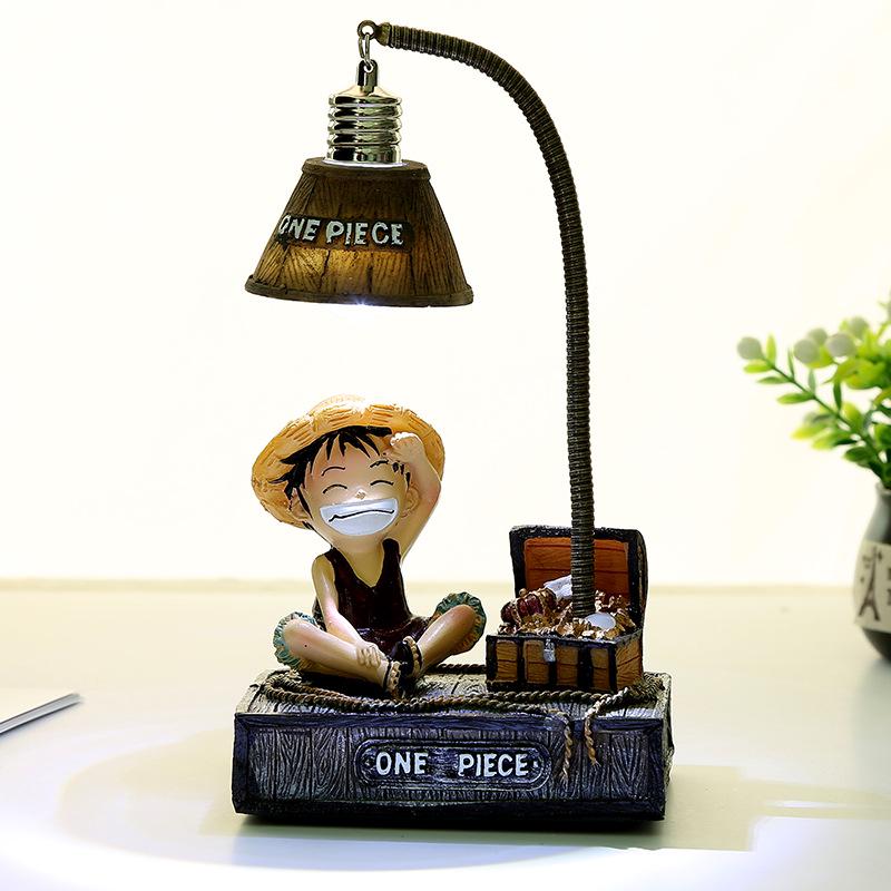 Zakka Japanese Luffy Night Light Micro Landscape Resin Anime Gift