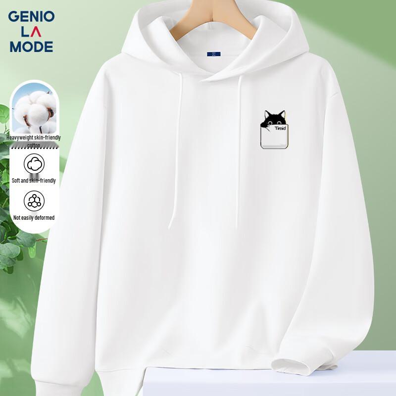 

GENIOLAMODE Men s Hooded Graphic Sweatshirt 2XL