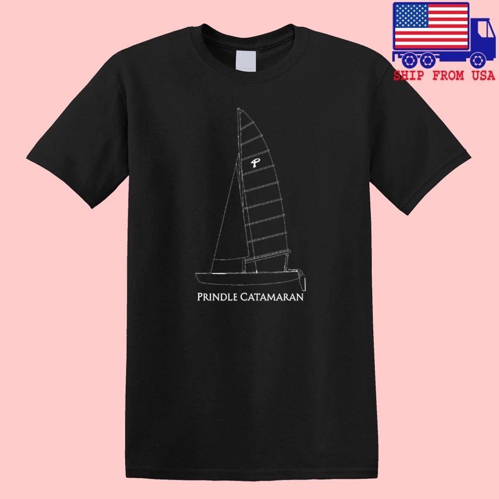 Prindle Catamaran Sail Sailing Boat Yacht Men s Black Size S-5XL S