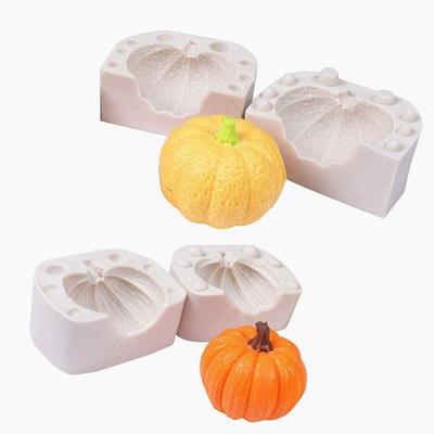 6 stylů dýňový tvar DIY svíčky forma forma na svíčku 1ks aromaterapeutická sádrová svíčka 3D silikonová forma ručně vyráběné aromavoskové mýdlové svíčky forma