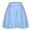 Falda de Color Sólido con Volantes para Mujer: Falda Acampanada Casual con Cintura Elástica para Ropa de Estar en Casa Ropa Deportiva