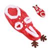 Pet Christmas Clothes Flannel Snap Buttons Closure Hooded Dog Costume Coat for Cat Puppy Chinchillas Rabbits M 1 Piece