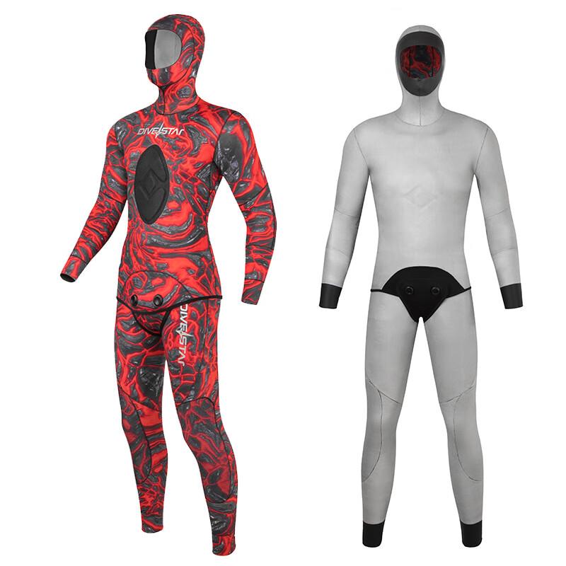 WEZHO 3mm Freediving Split Wetsuit Set