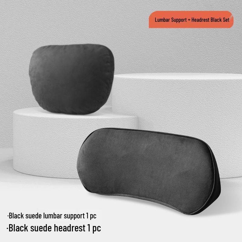 כרית תמיכה מותנית וצווארית לרכב – כרית דקה מקצף זיכרון לתמיכה בגב ובזנב